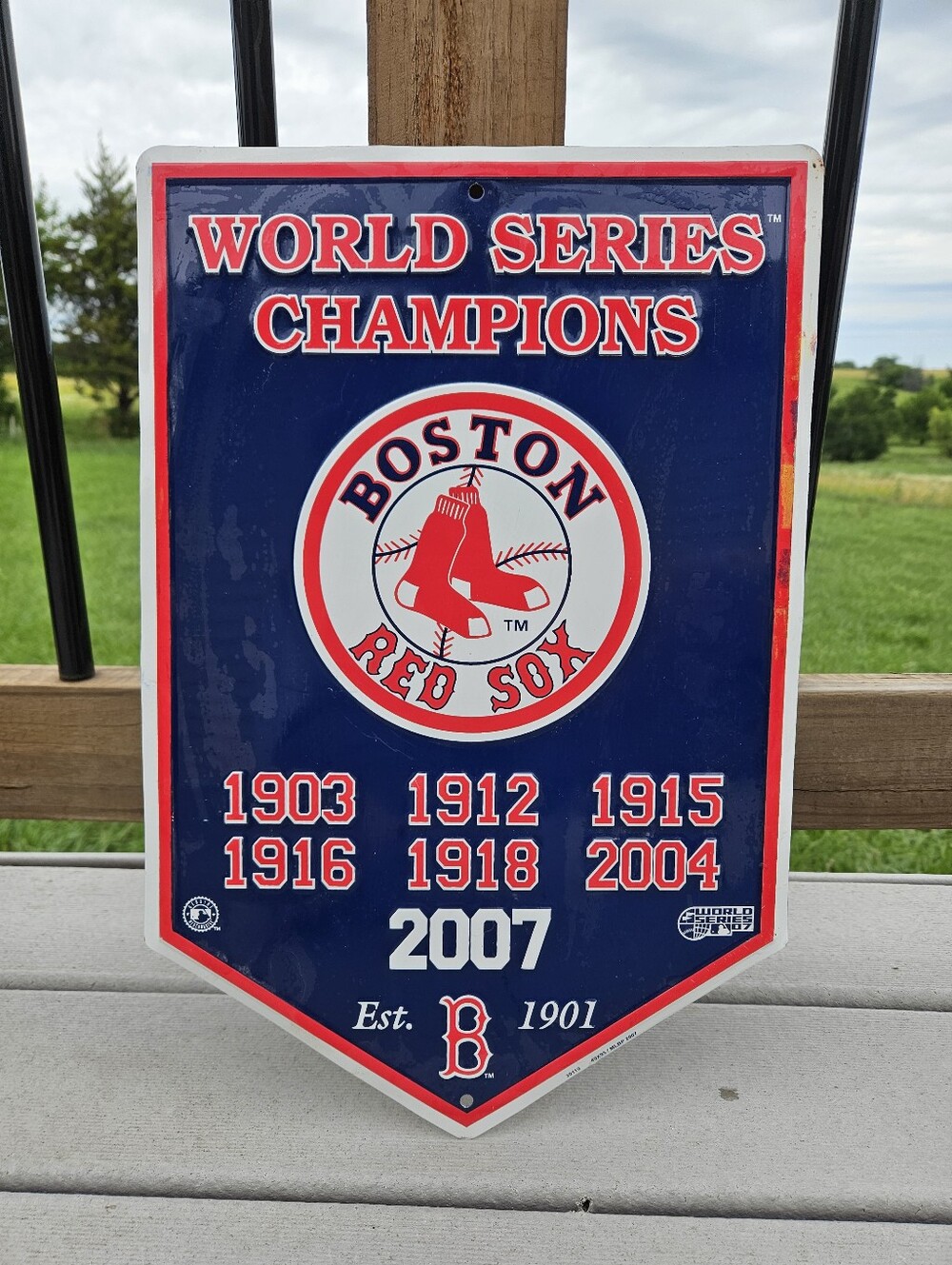 2007 Boston Red Sox World Series Champions metal sign #baseball #MLB